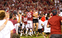 University of Texas Longhorns vs Arkansas Razorback football.